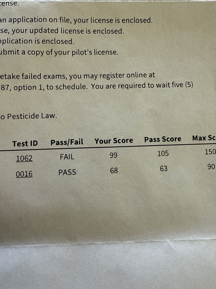 Failed by 6 measly points. Not bad for never cracking open a study guide. 

Will try a little harder next time.