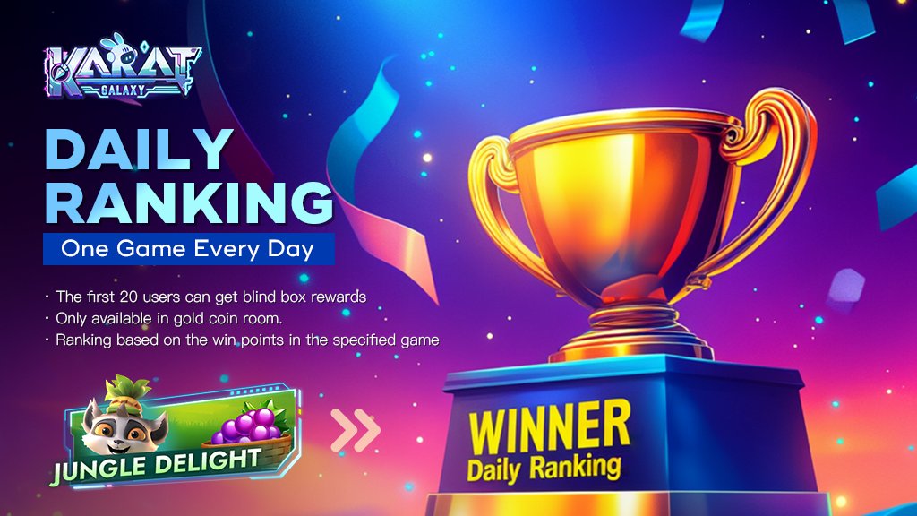 🏆 #KaratGalaxy Daily Ranking✨

Play🍇JUNGLE DELIGHT🍇climb the leaderboard, and win #NFT Rewards🎁

🔥 Today’s game:🍇JUNGLE DELIGHT🍇
🏅 Top 10 win rewards
💰 In the Gold Coin Room
📊 Rankings based on win points
Play now!➡️t.me/KaratGalaxy_Bot

#Crypto #PlayToEarn #GameFi