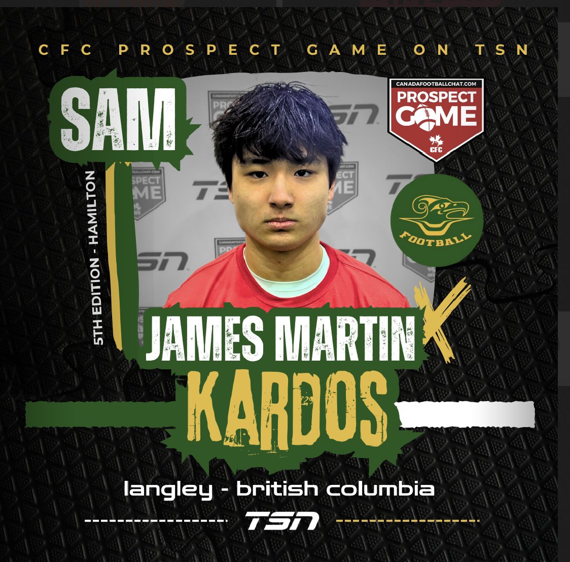 James Kardos (@jameskrds) on Twitter photo Excited to announce that I’ll be playing in the <a href="/chatfootball/">CanadaFootballChat</a> top 75 prospects game! Excited to announce that I’ll be playing in the <a href="/chatfootball/">CanadaFootballChat</a> top 75 prospects game!