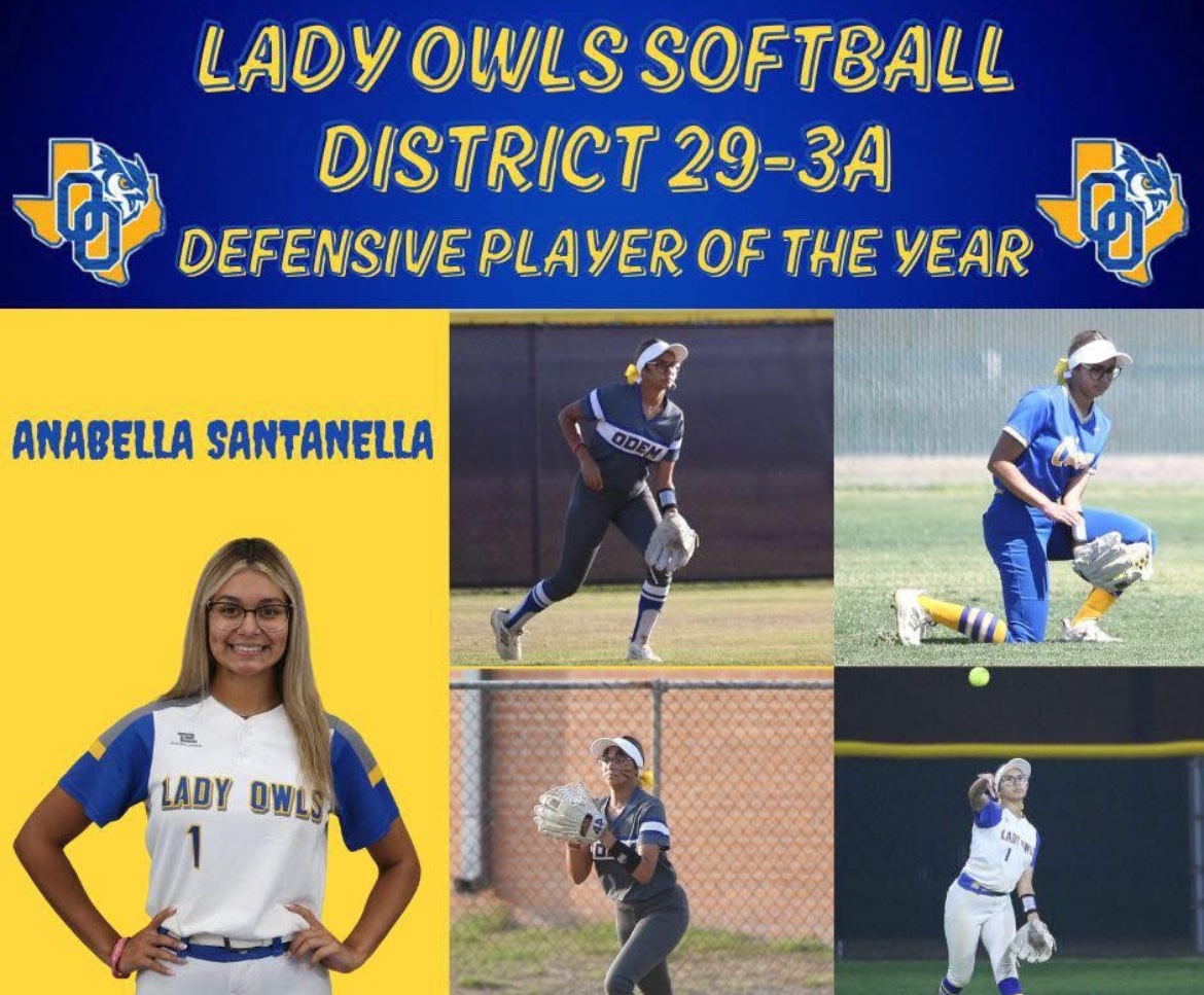 OEISD Communications Officer (@oeisdo) on Twitter photo Odem Lady Owl Softball
All-District
Defensive Player of the Year
<a href="/OdemAthletics/">Odem Owl Athletics</a> <a href="/odemhs/">Odem High School</a> Odem Lady Owl Softball
All-District
Defensive Player of the Year
<a href="/OdemAthletics/">Odem Owl Athletics</a> <a href="/odemhs/">Odem High School</a>