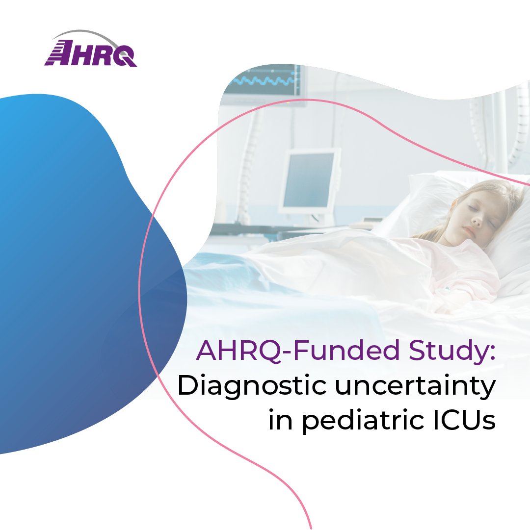 AHRQ (@ahrqnews) on Twitter photo Discover insights from an #AHRQ-funded study published in <a href="/CritCareMed/">Critical Care Medicine</a> revealing high diagnostic uncertainty in PICUs. 228 out of the 882 cases reviewed experienced uncertainty, affecting #PatientCare. Learn more. pubmed.ncbi.nlm.nih.gov/39585176/ Discover insights from an #AHRQ-funded study published in <a href="/CritCareMed/">Critical Care Medicine</a> revealing high diagnostic uncertainty in PICUs. 228 out of the 882 cases reviewed experienced uncertainty, affecting #PatientCare. Learn more. pubmed.ncbi.nlm.nih.gov/39585176/