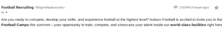 Donovan "GOgetEm" Brown (@donnyisthatyou) on Twitter photo Blessed To Be Invited To The Auburn University To Showcase My Skills! <a href="/coachmariowhite/">Mario White</a> <a href="/Carver_FB/">Carver High School Football</a> <a href="/AL7AFootball/">Alabama7AFootball</a> <a href="/Twin04/">Stephon Gordon</a> Blessed To Be Invited To The Auburn University To Showcase My Skills! <a href="/coachmariowhite/">Mario White</a> <a href="/Carver_FB/">Carver High School Football</a> <a href="/AL7AFootball/">Alabama7AFootball</a> <a href="/Twin04/">Stephon Gordon</a>