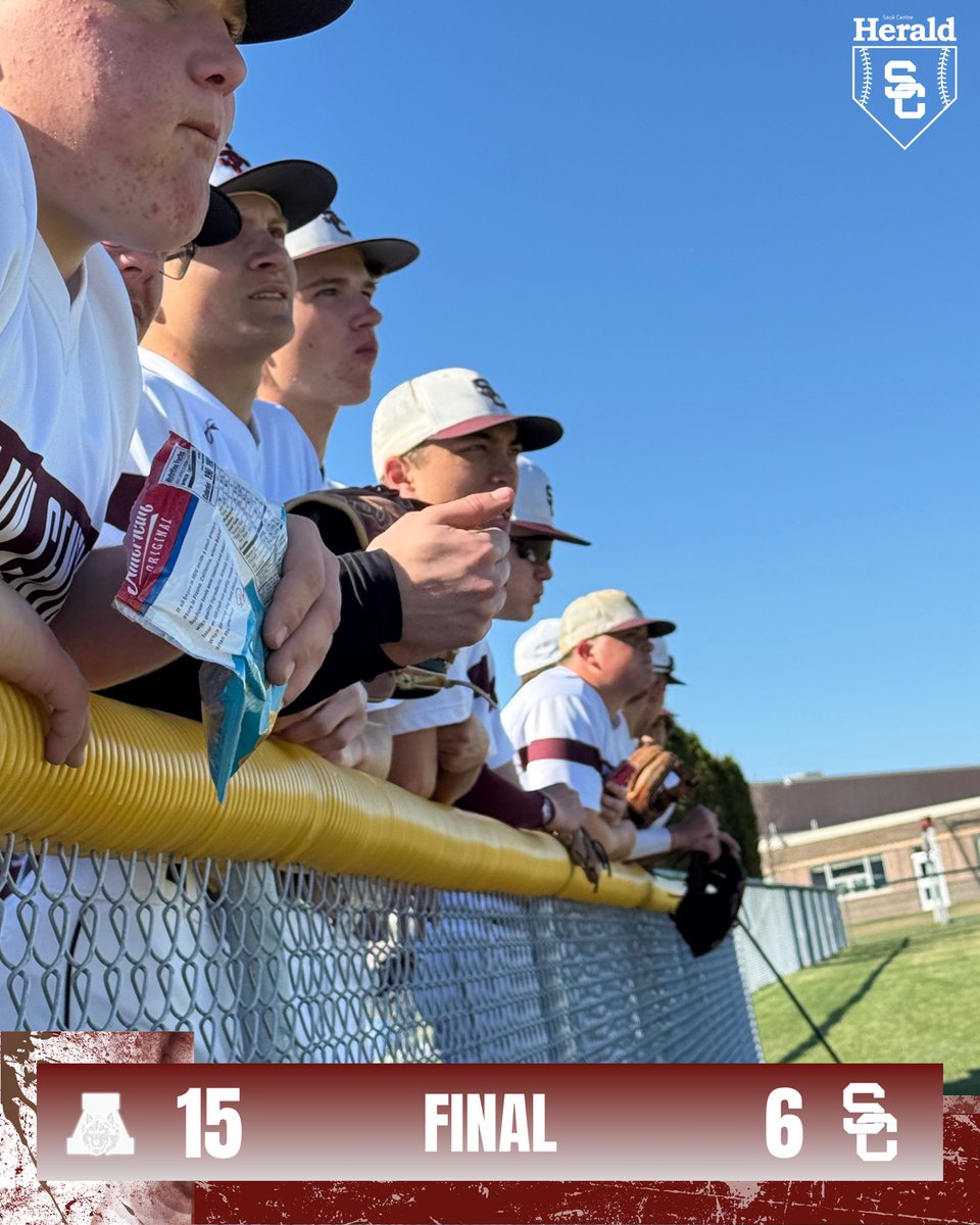 SaukCentreBSBL's tweet image. Tough start to the week :/

SC Baseball looses to Albany 15-6, and will be back on the road Thursday.

#scbsbl #rollstreet #onesc