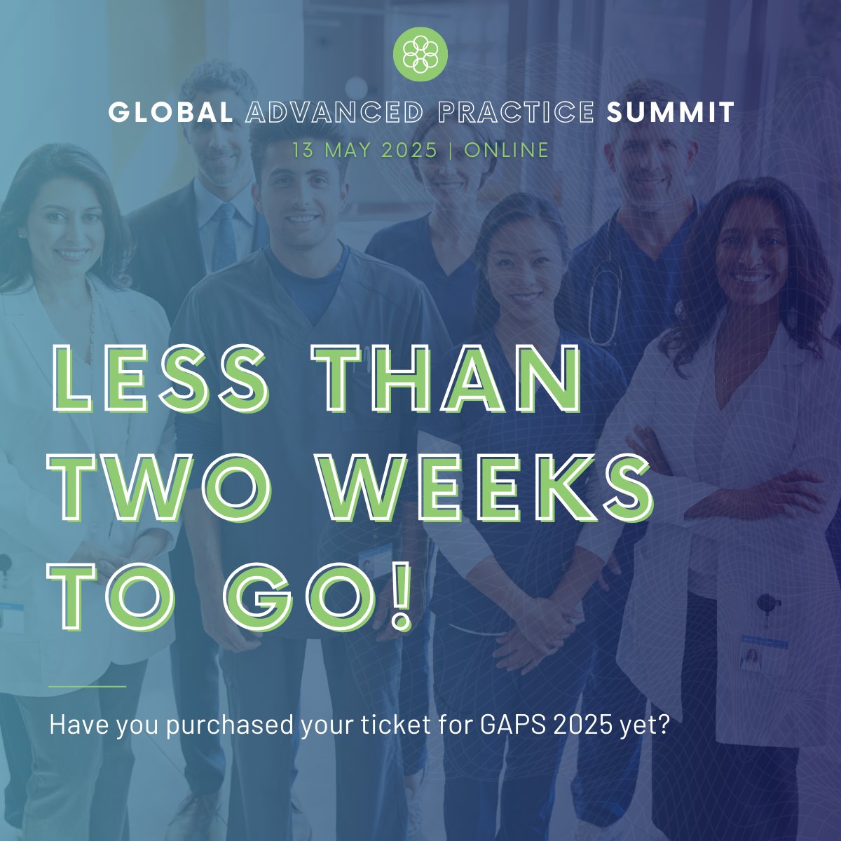 Less than two weeks to go until #GAPS2025 kicks off! Be sure to book your spot for this one-of-a-kind 24 hour virtual event before it's too late.

🎟️ Register here: loom.ly/mQ5HzpA

#AdvancedPractice #AHP #AlliedHealth #Nursing #VirtualConference