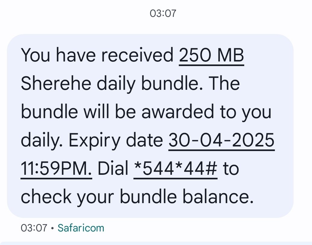 kevohun's tweet photo. @SafaricomPLC somebody needs to stop this daylight marketing based robbery. How do you buy 250mbs 30days bundle at 500ksh to expire on the same day???? 
This is just plain theft https://t.co/8N3UiBIEbP