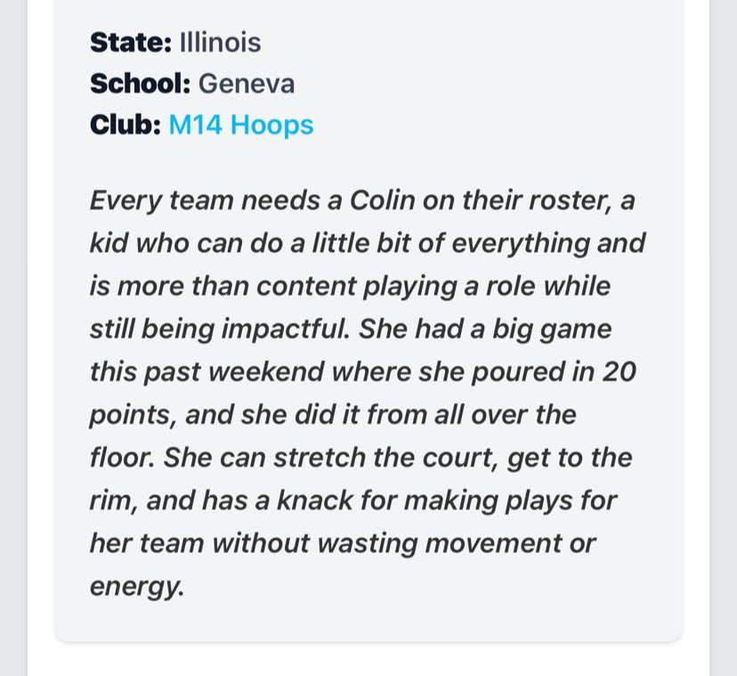 Suzanne Colin (@suzannecolin3) on Twitter photo Thank you <a href="/PGHIllinois/">Prep Girls Hoops Illinois</a> for the write-up! Our team had a great weekend going 3-1 at the USJN Windy City Classic! <a href="/USJN/">USJN</a> <a href="/M14Hoops_Girls/">Team M-XIV Girls</a> <a href="/GHS_girls_bball/">GHS Girls Basketball</a> Thank you <a href="/PGHIllinois/">Prep Girls Hoops Illinois</a> for the write-up! Our team had a great weekend going 3-1 at the USJN Windy City Classic! <a href="/USJN/">USJN</a> <a href="/M14Hoops_Girls/">Team M-XIV Girls</a> <a href="/GHS_girls_bball/">GHS Girls Basketball</a>