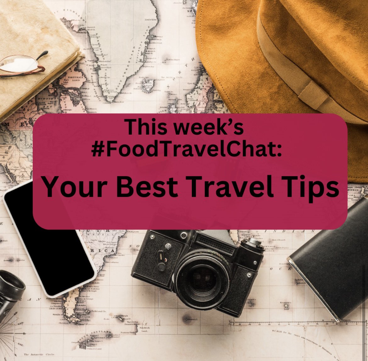 This Wed, 4/30/25, we’ll be talking about and sharing travel tips #FoodTravelChat 

Sneak peek to the questions: realfoodtraveler.com/this-week-on-f…