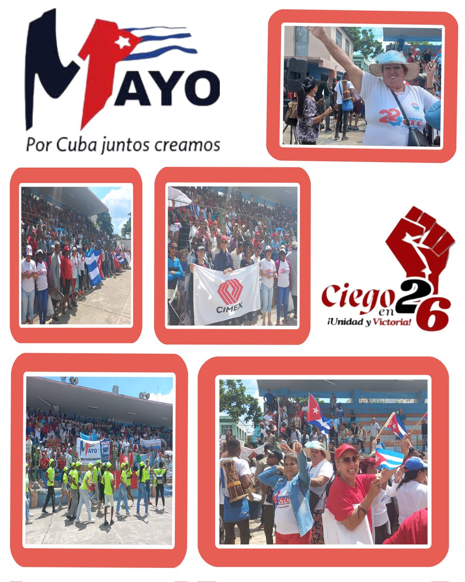 La @CubaCentral y sus Sindicatos en #CiegodeAvila, listos para celebrar el gran día del proletariado. 
#CiegoEn26 #SinPerderUnDía #LatirAvileño <a href="/DiazCanelB/">Miguel Díaz-Canel Bermúdez</a> <a href="/JHGcasanova/">julio Heriberto Gómez Casanova</a> <a href="/DrRobertoMOjeda/">Dr. Roberto Morales Ojeda</a>