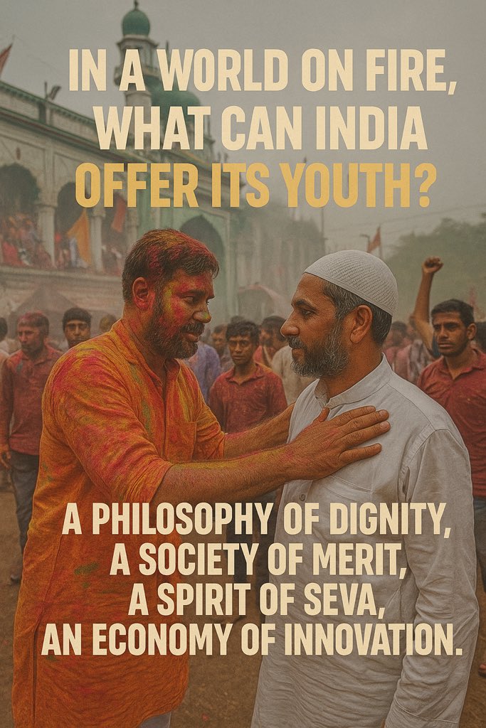 In a World on Fire, What Can India Offer Its Youth?

⸻

Another terror attack. Another war. Another divided democracy.
From the alleys of Pahalgam drenched in innocent blood to the global chessboard where America and a rebellious China jostle for dominance, the world today feels