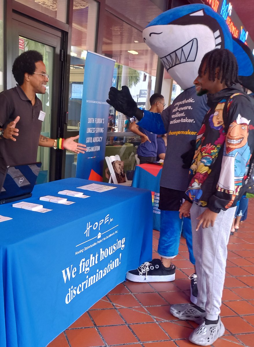 Fair housing outreach at Miami Dade College's Wolfson Campus!  😀  #GoSharks  🦈🦈🦈