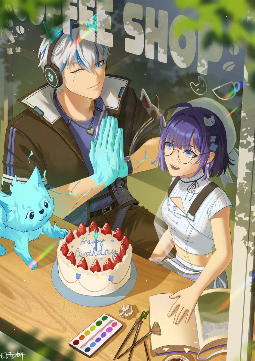 Happy Birthday <a href="/mornmeii/">Mai 🌙</a> Thanks for being an amazing friend all the time
#bloomei 🎨@/eltdoa