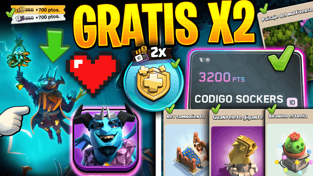 Nuevo VIDEO ‼️
youtu.be/3tSIx_Hl96A

✅Consigue el Paisaje y los adornos de las Supercell ID CARD con el doble de Puntos.

✅Analizamos las nuevas Skins basadas en Japón.

#CLASHOFCLANS
#codigoSockers