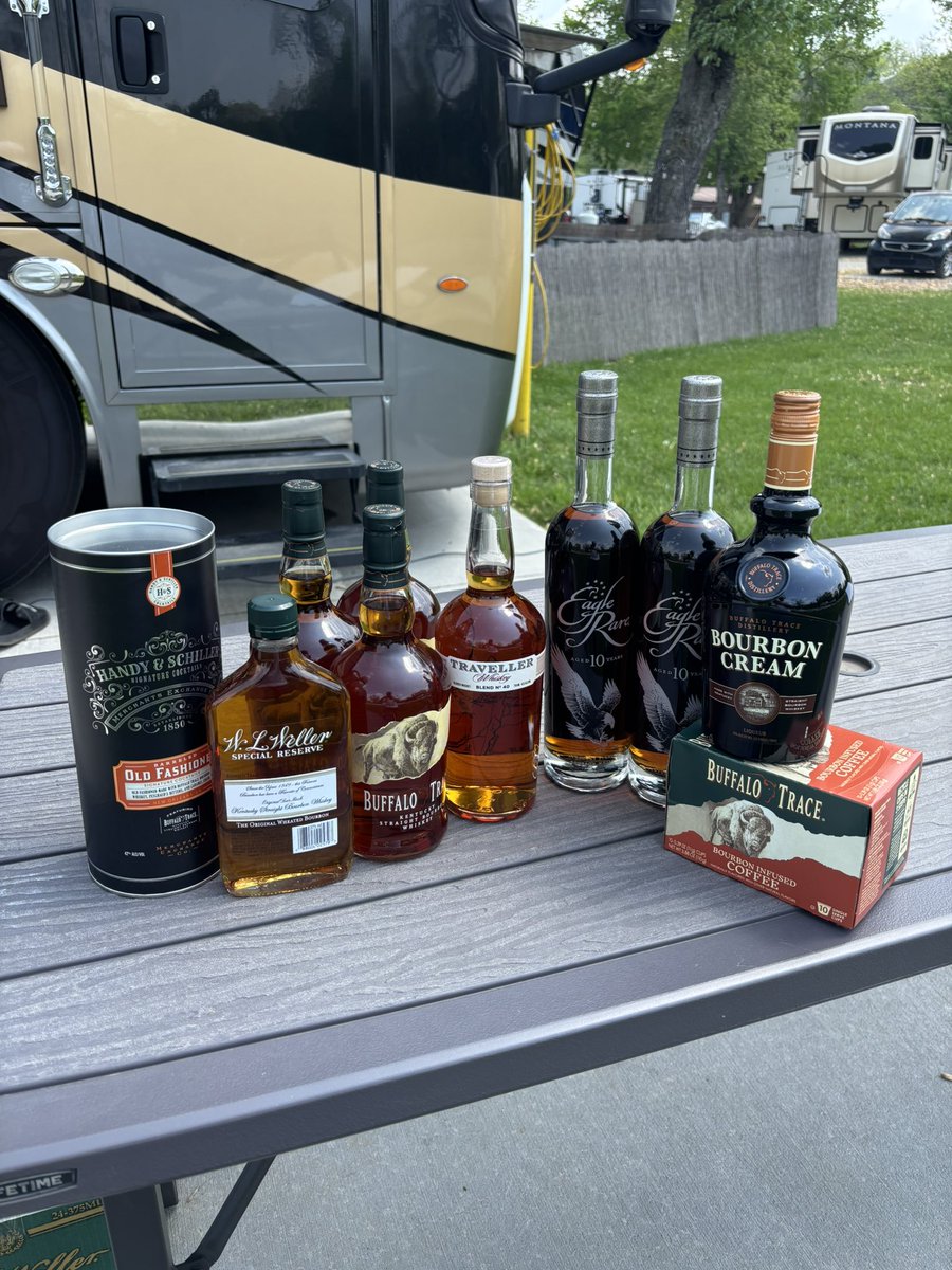 KBarcus's tweet image. Scored on my Buffalo Trace tour today! #bourbontrail