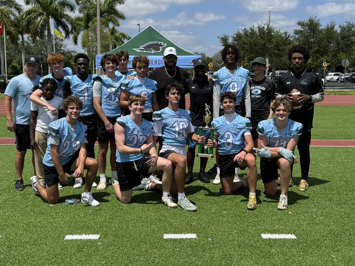 Colton Smith (@colt10smith) on Twitter photo 🥇 1st place
2025 1st Annual FHS 7v7 Tournament Champions <a href="/RansomFootball/">Ransom Everglades Football</a>
Championship game win over Palm Beach Lakes HS. Thank you to <a href="/NBPSAthletics/">NBPSAthletics</a> for hosting.
<a href="/FHS7v7A/">FLORIDA HIGH SCHOOL 7v7 ASSOCIATION</a> <a href="/jsupple28/">Coach Joe Supple</a> <a href="/_23NeverLeft/">Reezy</a> <a href="/noahcantorsport/">Noah Cantor</a> <a href="/NoahAlce/">✞ Noah ✞</a> <a href="/RaulIMatos/">Raul Matos</a> <a href="/JackMcCarron22/">Jack McCarron</a> <a href="/finnmccarron11/">Finn McCarron</a> 🥇 1st place
2025 1st Annual FHS 7v7 Tournament Champions <a href="/RansomFootball/">Ransom Everglades Football</a>
Championship game win over Palm Beach Lakes HS. Thank you to <a href="/NBPSAthletics/">NBPSAthletics</a> for hosting.
<a href="/FHS7v7A/">FLORIDA HIGH SCHOOL 7v7 ASSOCIATION</a> <a href="/jsupple28/">Coach Joe Supple</a> <a href="/_23NeverLeft/">Reezy</a> <a href="/noahcantorsport/">Noah Cantor</a> <a href="/NoahAlce/">✞ Noah ✞</a> <a href="/RaulIMatos/">Raul Matos</a> <a href="/JackMcCarron22/">Jack McCarron</a> <a href="/finnmccarron11/">Finn McCarron</a>