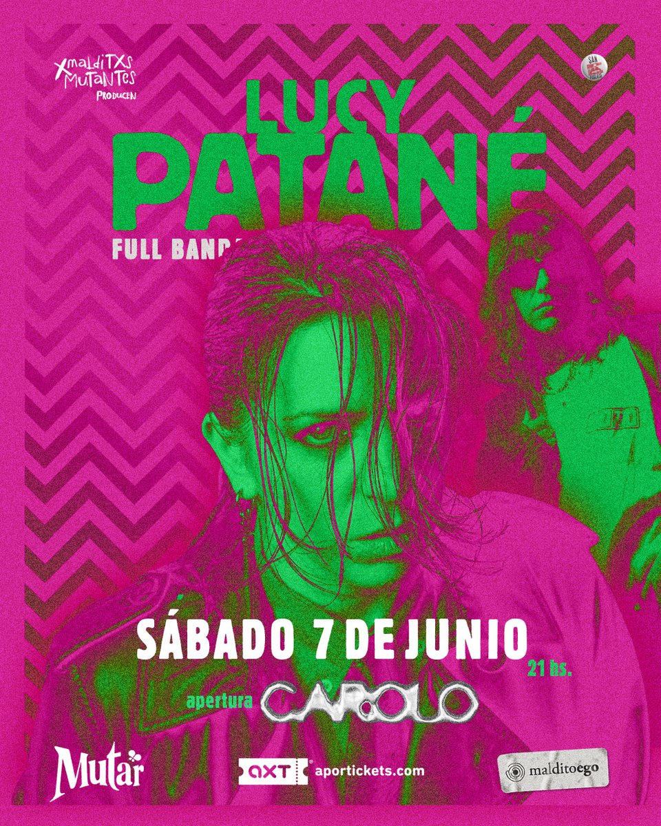 📣 <a href="/LucyPatane/">Lucy Patané</a> y su banda presentan HIJA DE RUTA en bar.MuTaR
Apertura CAROLO <a href="/carola_zelaschi/">Carola Zelaschi</a>
Av. Mitre 982 #Avellaneda
SÁBADO 07 DE JUNIO - 21 hs.
🎫 Anticipadas vía aportickets.com
👉 linktr.ee/malditoego
#MaestroPugliese