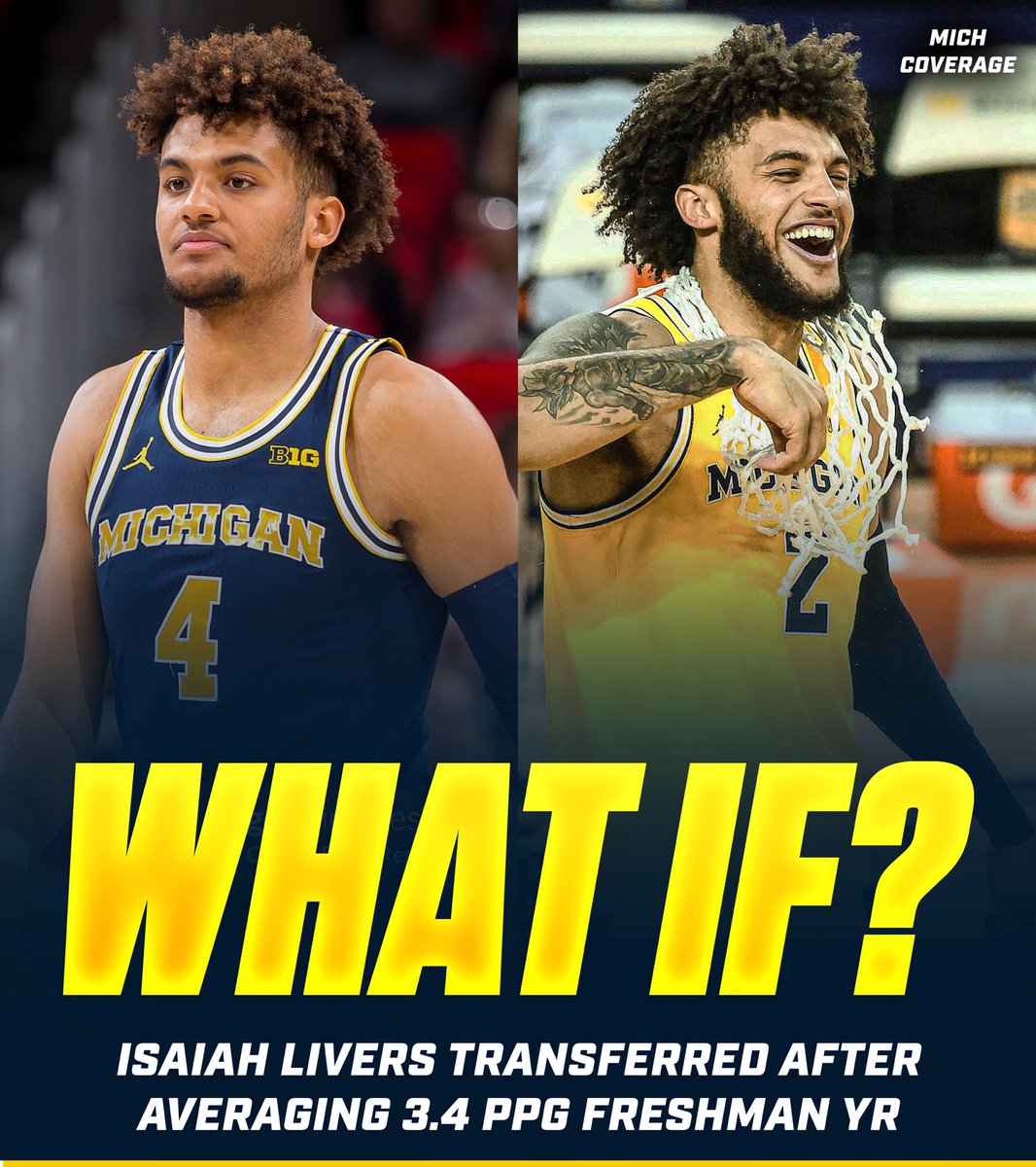 michcoverage's tweet image. Made this post for my instagram but also wanted to share in here… 

Do you think the rise of the transfer portal in recent years — and players fleeing  to transfer rather than stay and wait their turn — is ultimately good or bad for college basketball?