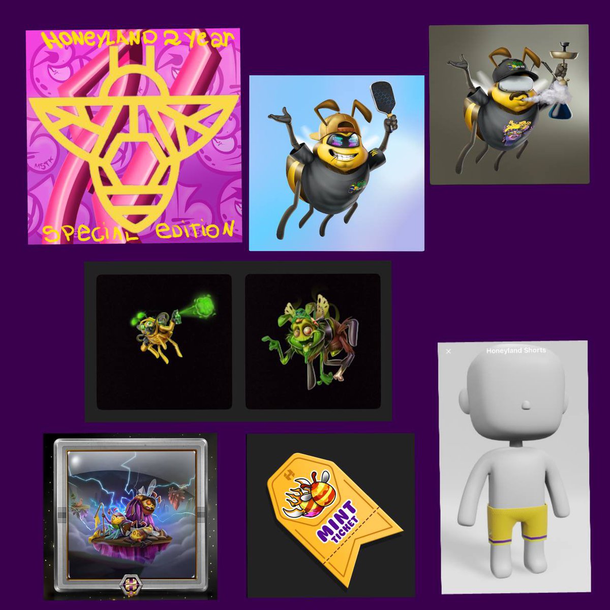 CH_Monstro's tweet image. my humble collection of Honeyland special items, too bad I lost the first one from drip.haus when I got hacked.

Here there are only exclusives

#honeyland #playhoneyland #gameweb3
