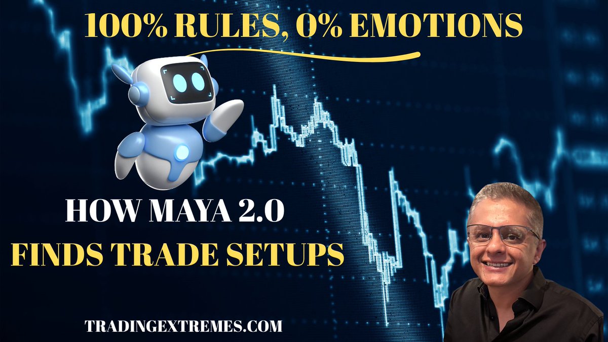 TheMeanTrader's tweet image. Many of you have asked me to make a video explaining how Maya (the algo) finds its trade setups. The trade entries are very complex in nature, but in this video I have gone into a high level overview of how Maya finds its trade entries.
youtu.be/XA_8uxUIeE0
#tradingalgo…