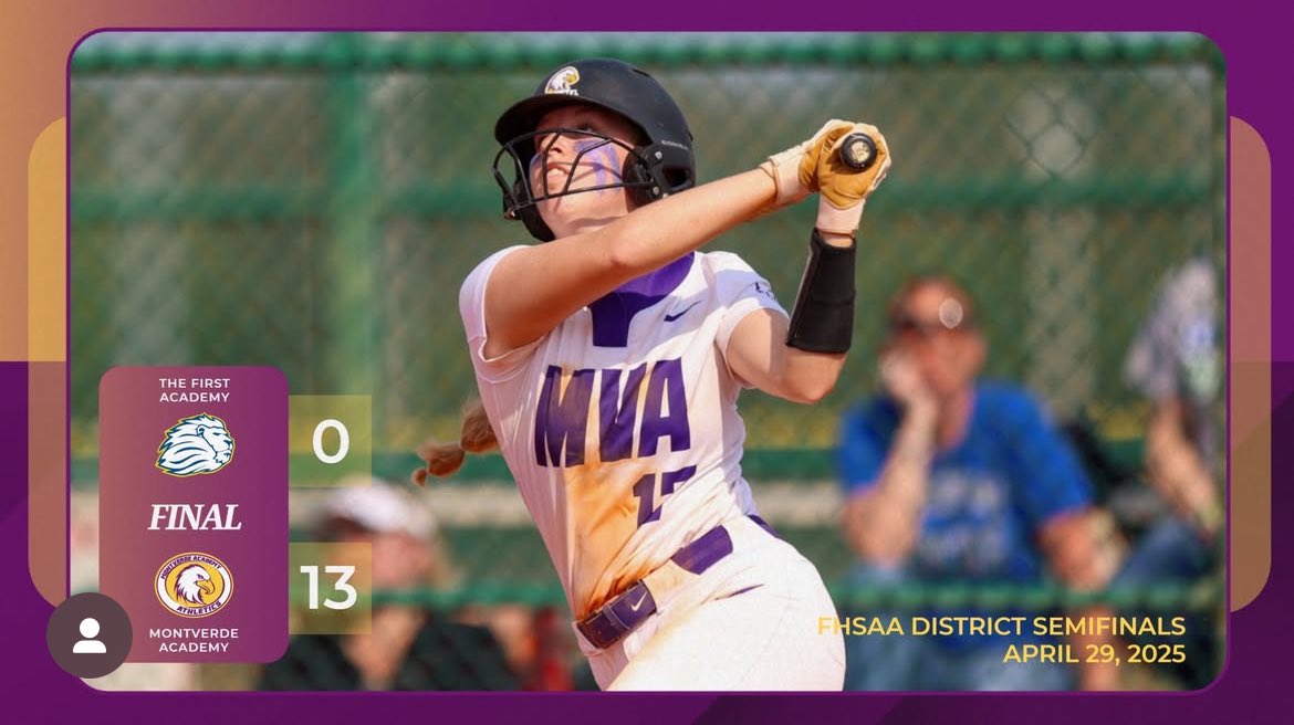 MVA Softball (@mvasoftball) on Twitter photo ๐จDistrict Semi-FINAL๐จ
MVA- 13
First Academy- 0
๐Key๐ Contributors:
-A. Poe- 3/4, 3B, 2 RBI, SB
-L. Susaia- 2/3, RBI
-D. Spinogatti- 2 BB, 2 HBP, 3 R
-N. Williams- 2 IP, 5 K
<a href="/MaxPreps/">MaxPreps</a> <a href="/SMontoyaMP/">Steve Montoya</a> <a href="/JMarkG1962/">Jeff Gardenour</a> <a href="/Andy_Villamarzo/">Andy Villamarzo</a> <a href="/los_stuff/">Carlos Arias</a> <a href="/ExtraInningSB/">EXTRA INNING SOFTBALL</a> <a href="/CalHiSports/">Cal-Hi Sports</a> ๐จDistrict Semi-FINAL๐จ
MVA- 13
First Academy- 0
๐Key๐ Contributors:
-A. Poe- 3/4, 3B, 2 RBI, SB
-L. Susaia- 2/3, RBI
-D. Spinogatti- 2 BB, 2 HBP, 3 R
-N. Williams- 2 IP, 5 K
<a href="/MaxPreps/">MaxPreps</a> <a href="/SMontoyaMP/">Steve Montoya</a> <a href="/JMarkG1962/">Jeff Gardenour</a> <a href="/Andy_Villamarzo/">Andy Villamarzo</a> <a href="/los_stuff/">Carlos Arias</a> <a href="/ExtraInningSB/">EXTRA INNING SOFTBALL</a> <a href="/CalHiSports/">Cal-Hi Sports</a>