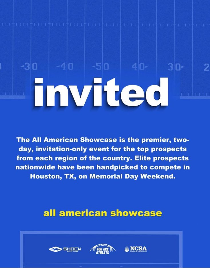 Bruce Hockless (@brucehockless55) on Twitter photo Big shout out to <a href="/youareathlete/">You Are Athlete</a> for the invitation to the All-American Showcase. <a href="/FB_Sunnyside/">Recruit Sunnyside FB 🏈</a>
<a href="/CoachJayyRedd/">Coach JayyRedd</a>
<a href="/CoachJ_Johnson/">Coach Johnson</a> <a href="/StatZ_G/">Nick StatZ Gradney</a>
<a href="/Stewhastweets/">Stewart.Z/Coach Z</a> Big shout out to <a href="/youareathlete/">You Are Athlete</a> for the invitation to the All-American Showcase. <a href="/FB_Sunnyside/">Recruit Sunnyside FB 🏈</a>
<a href="/CoachJayyRedd/">Coach JayyRedd</a>
<a href="/CoachJ_Johnson/">Coach Johnson</a> <a href="/StatZ_G/">Nick StatZ Gradney</a>
<a href="/Stewhastweets/">Stewart.Z/Coach Z</a>