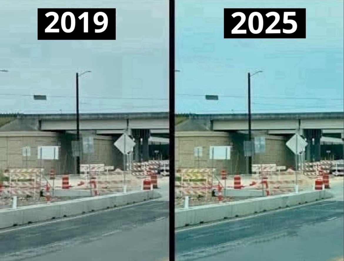 Timelapse of Midwest road construction