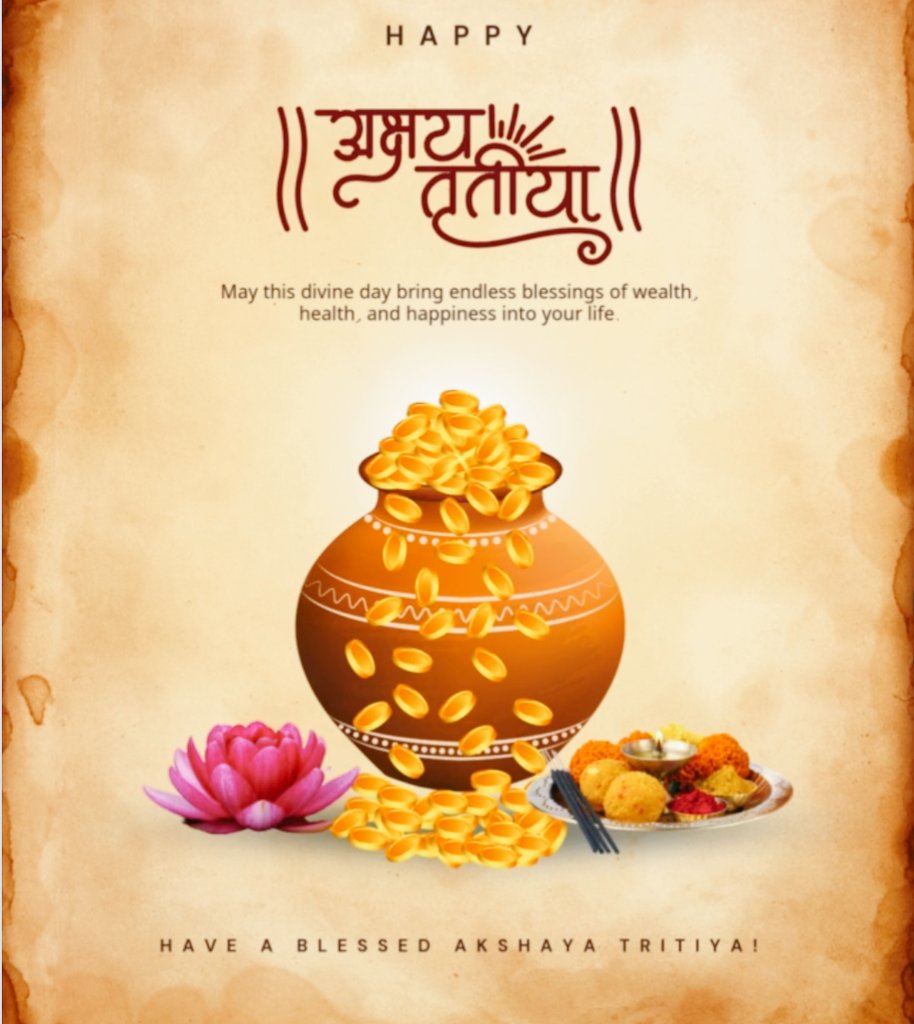 Wishing you success &amp; prosperity this #AkshayTritiya!
May your journey be filled with growth, good fortune &amp; meaningful investments — in wealth, health &amp; relationships.

#NewBeginnings #CelebrateProsperity #AkshayTritiya2025 #casgpa