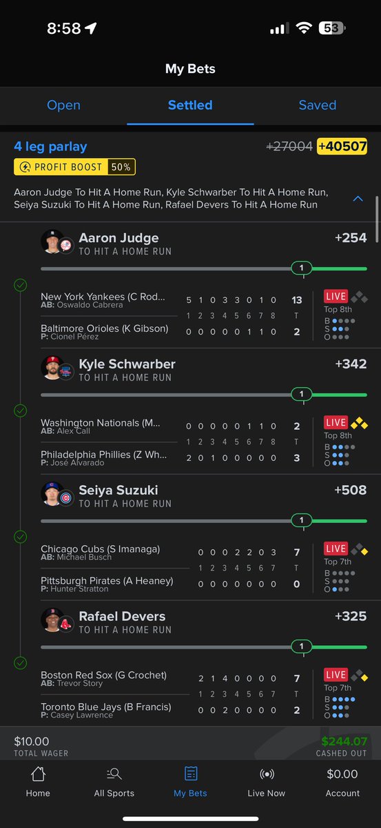 JacobbbMeade's tweet image. never cash out smh