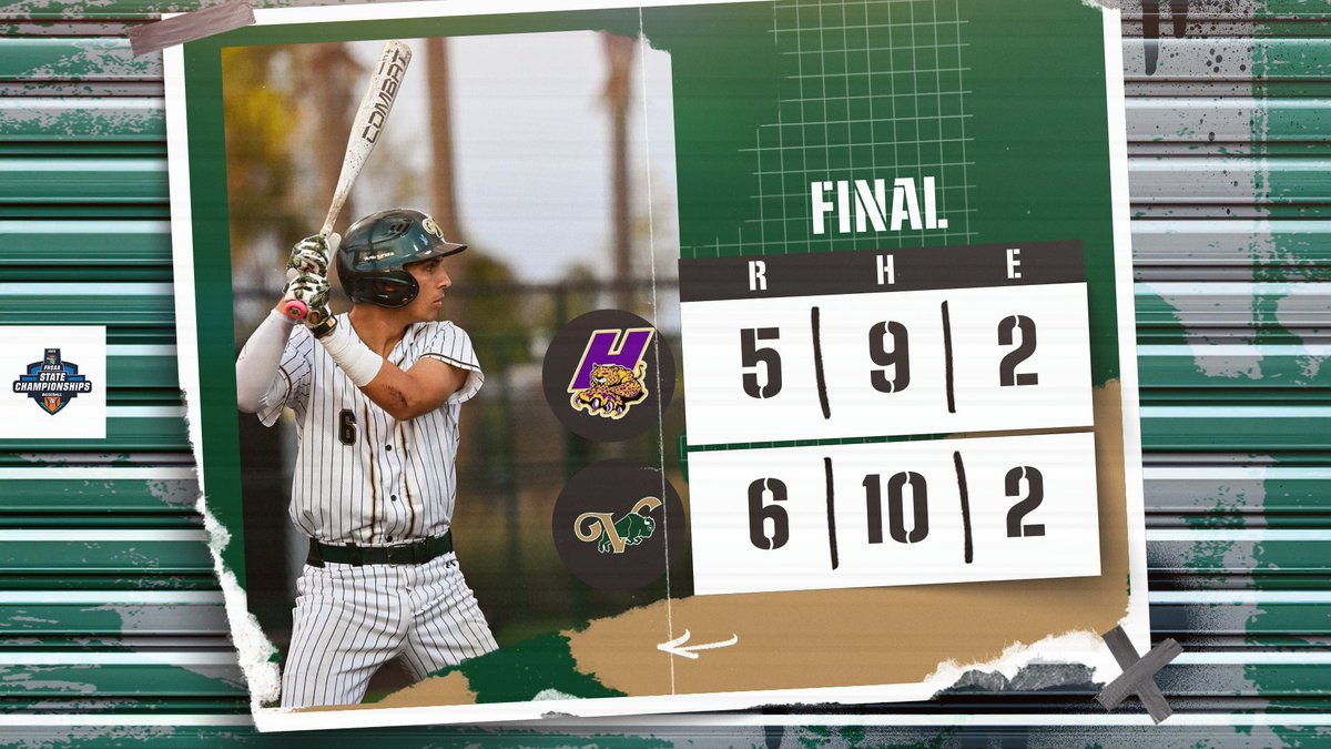 BUFFALO WIN! VHS Baseball comes from behind to defeat Hernando, 6-5, to take a 1-0 lead in the best-of-three Class 3A-Region 2 semifinal series. We'll look to advance to the regional final in tomorrow night's Game 2, with first pitch set for 7 p.m.