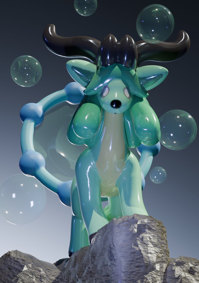 Bubble ring at the ready.. ready to snag and squeak~
