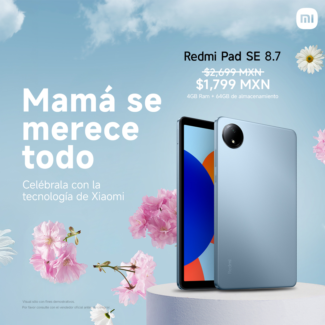 XiaomiMexico's tweet photo. Porque mamá también merece un rincón solo para ella.🖥️
#RedmiPadSE https://t.co/g4P0Xnk15s