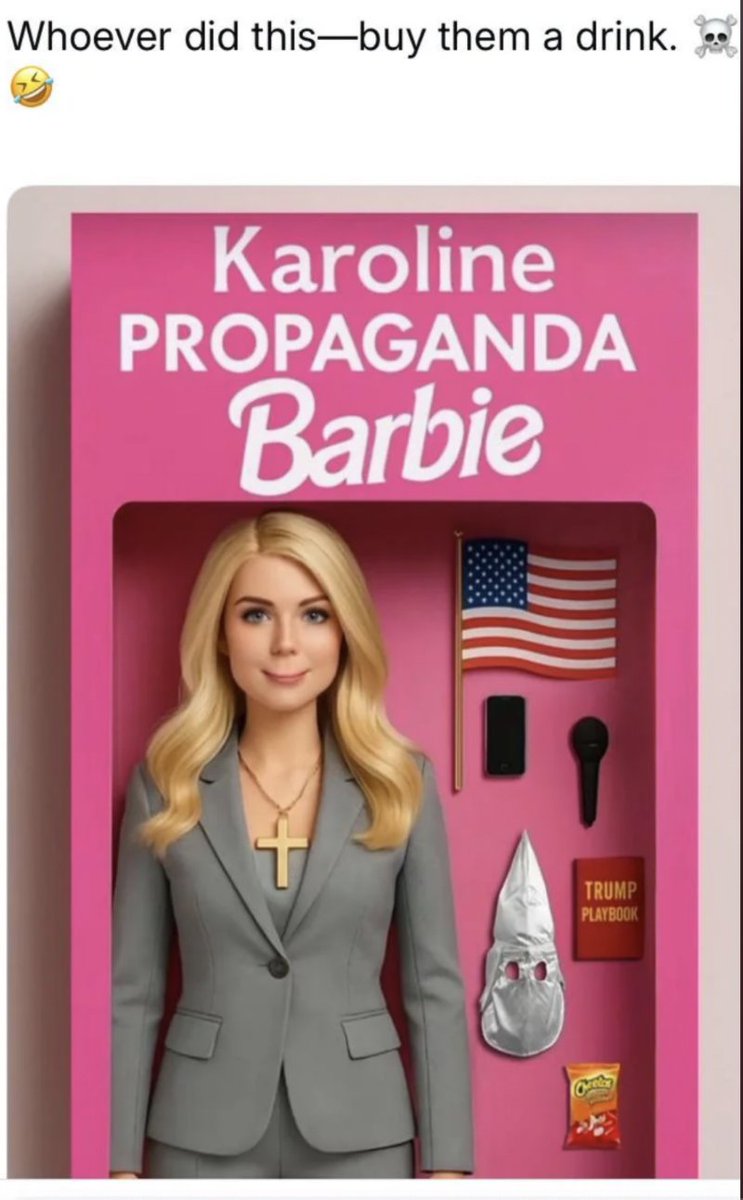 holleyz's tweet photo. @PressSec Shut up, Klan Barbie.  @PressSec https://t.co/omYCGiJCoB