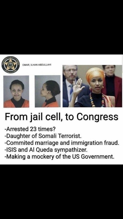 akafaceUS's tweet photo. SEND ILHAN OMAR BACK TO SOMALIA https://t.co/bNTqGXdKw7