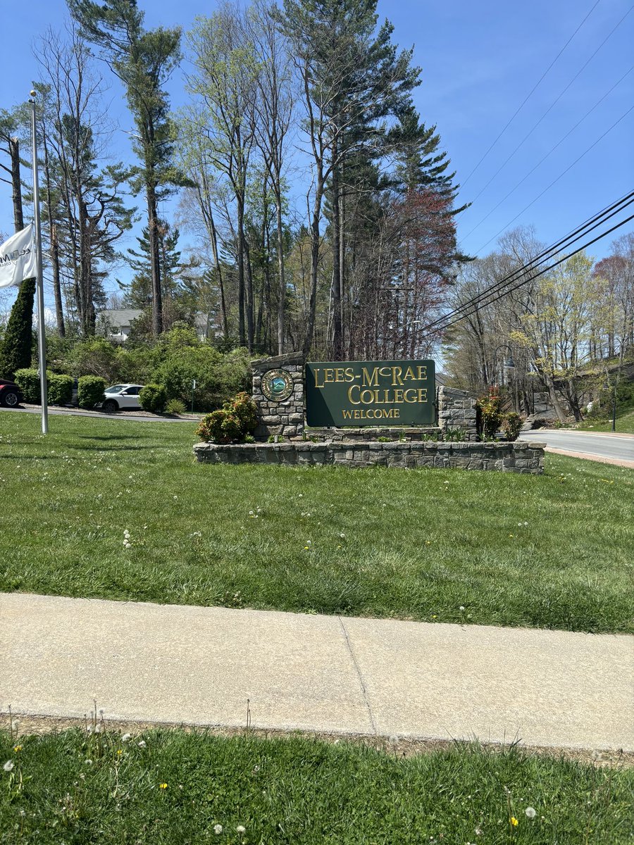 Wonderful visit at Lees-McRae today. Big shoutout to <a href="/trentonb32/">Trenton Burleson</a>!