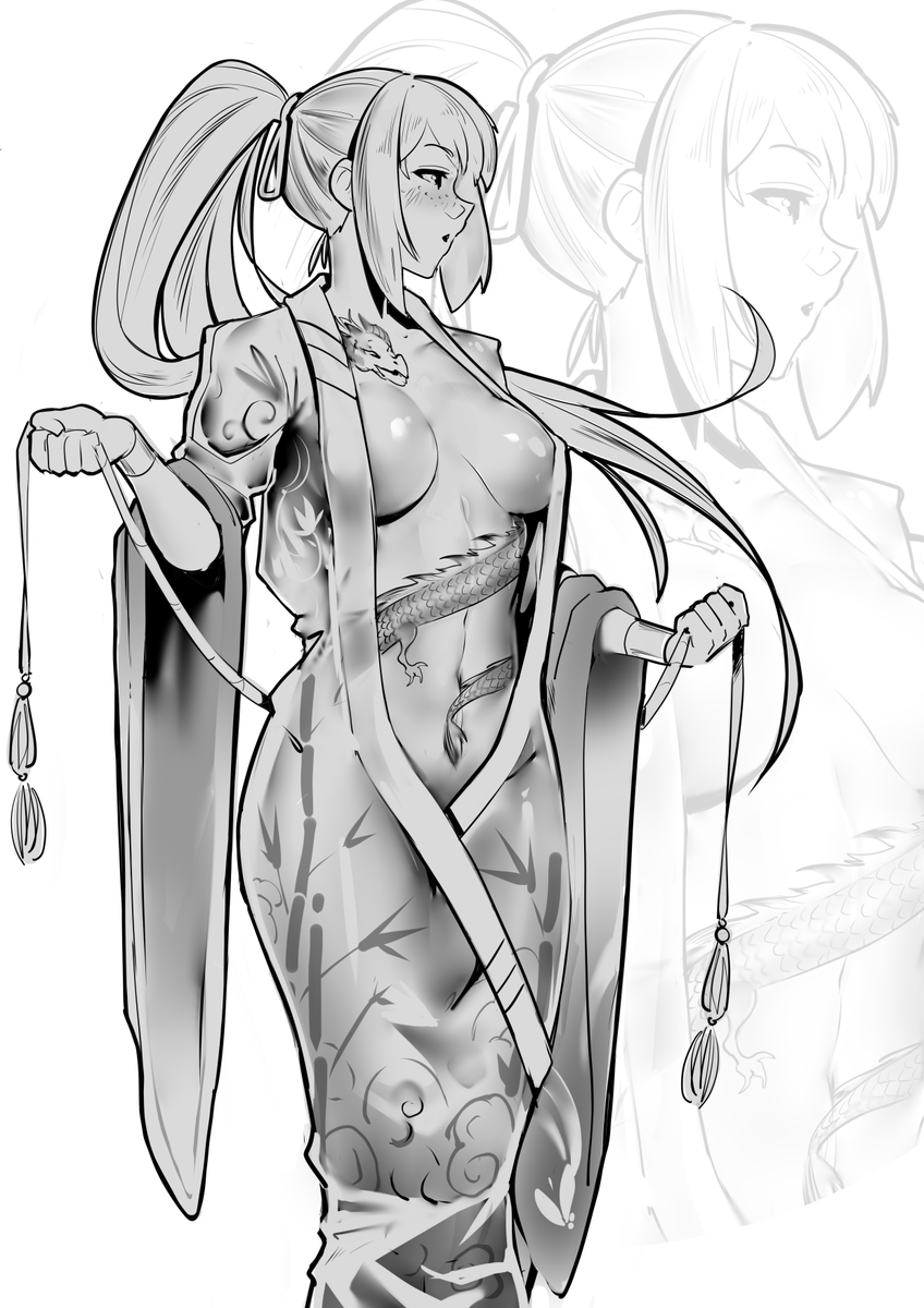 Art Commission for <a href="/UzumesGuard/">UzumesGuard</a> 
character : Kanami
thank you for you support !