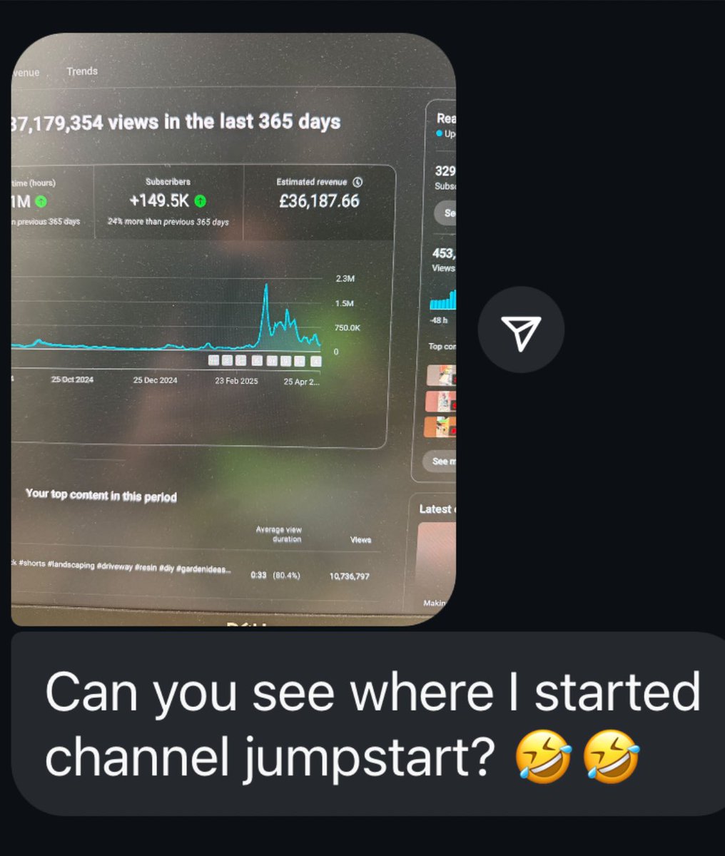 Just got a DM from one of my students…