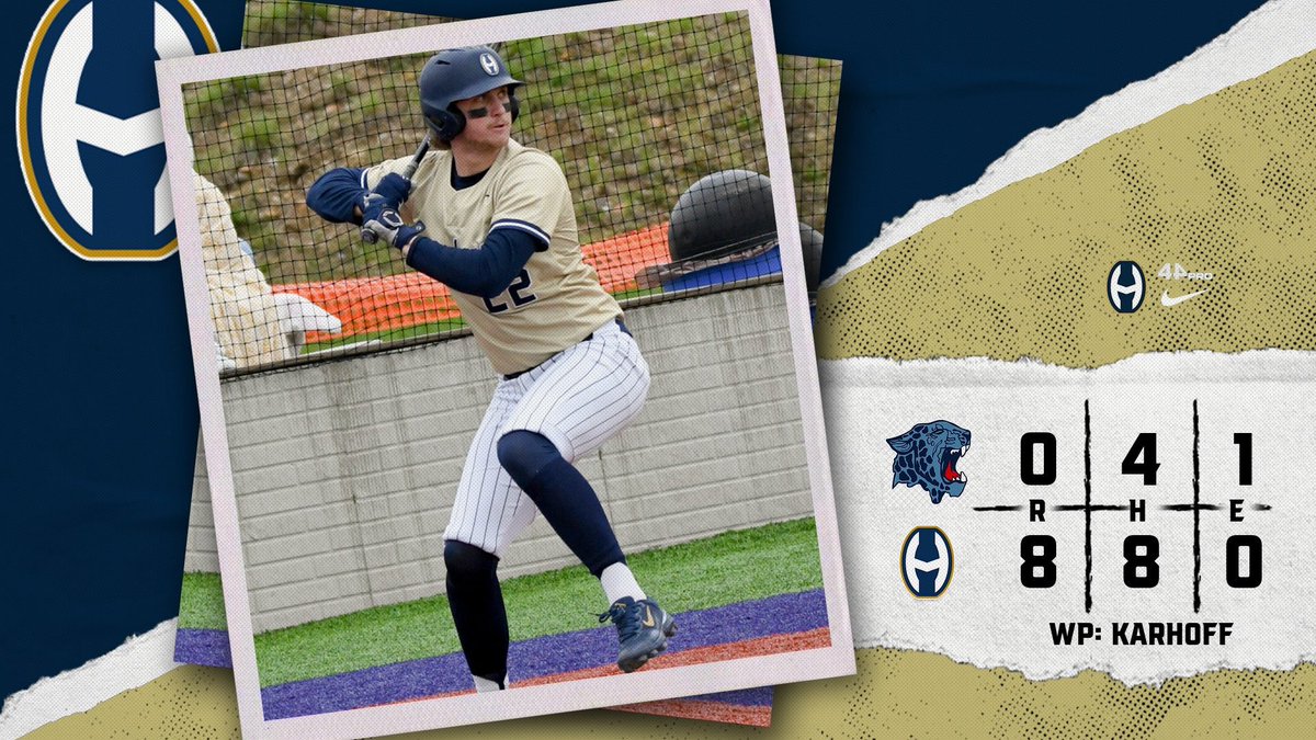 Knights get the 🧹 and move to 10-4.

Karhoff (W) 6IP 0R 3H 6K
Weigand 1IP 0R 1K 

Stewart 2-3 💣 2RBI 2R 2RBI
Wachter 2-2 3B 2RBI 
A. Karhoff 2-4 2RBI R
Falkenstein 1-2 2R
Hemlick 1-1 2B