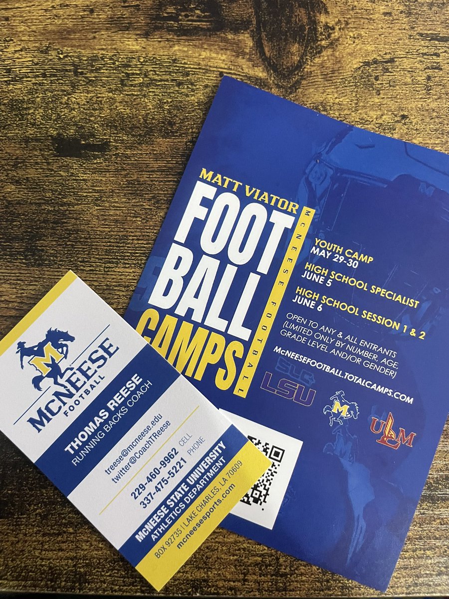 Isaac Garba (@garbalicious10) on Twitter photo Thank you <a href="/CoachTReese/">Thomas Reese</a> for stopping by at school today and inviting me to <a href="/McNeeseFB/">McNeese Football</a> camp.<a href="/coachDeLee/">Chet DeLee</a> <a href="/JaceLejeune/">Jace LeJeune</a> Thank you <a href="/CoachTReese/">Thomas Reese</a> for stopping by at school today and inviting me to <a href="/McNeeseFB/">McNeese Football</a> camp.<a href="/coachDeLee/">Chet DeLee</a> <a href="/JaceLejeune/">Jace LeJeune</a>