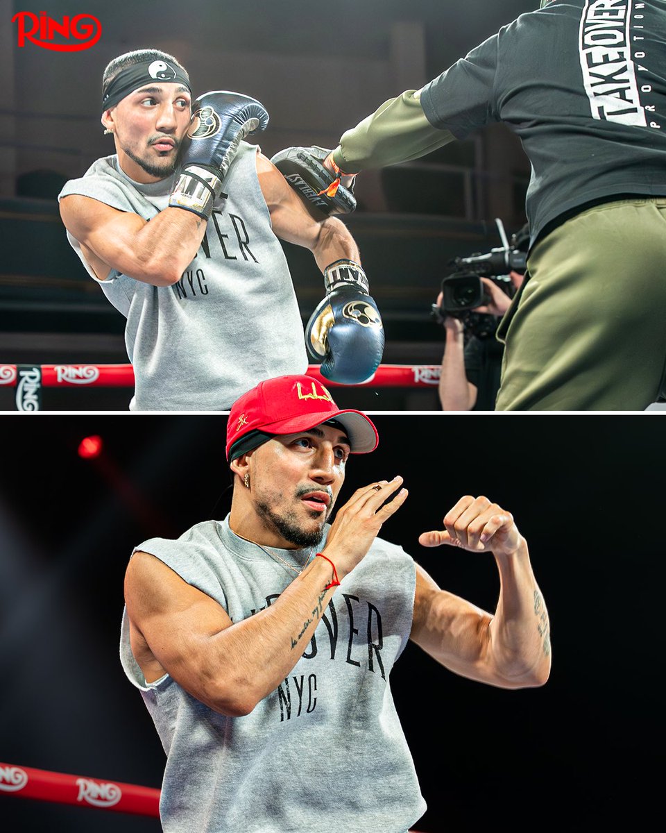 ringmagazine's tweet photo. The Times Square stars put their skills on full display at today's Open Workouts ⭐️ 💪

Buy FATAL FURY: City of the Wolves out now and watch The Ring's @FATALFURY_PR card LIVE on DAZN this Friday 📺 https://t.co/QnfEu9Xo1N