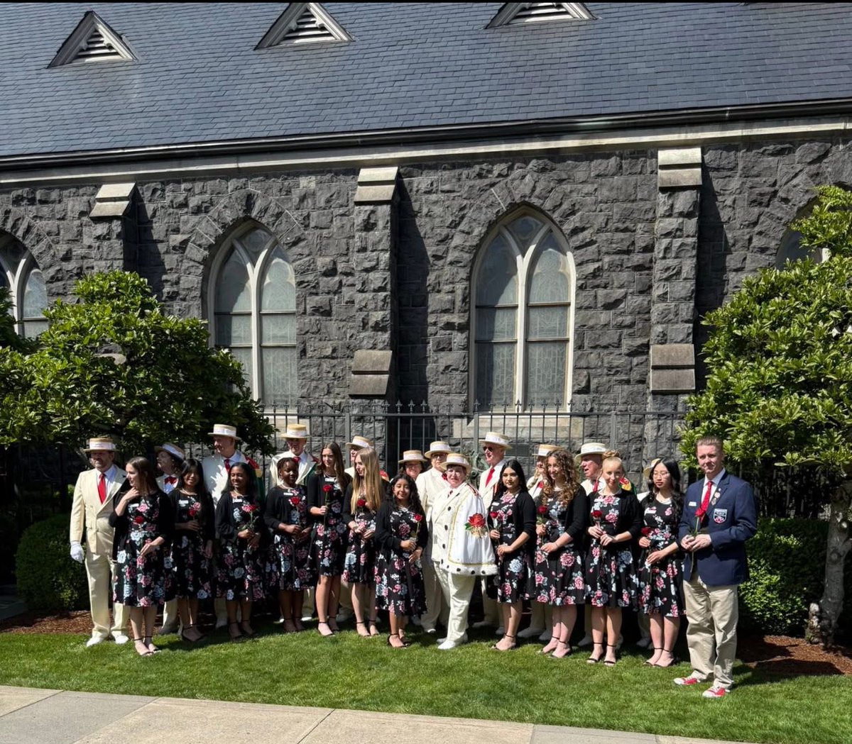 Blessing of the Festival with the 2025 Rose Festival Court, Royal Rosarian Council and the President of the Rose Festival Foundation.
