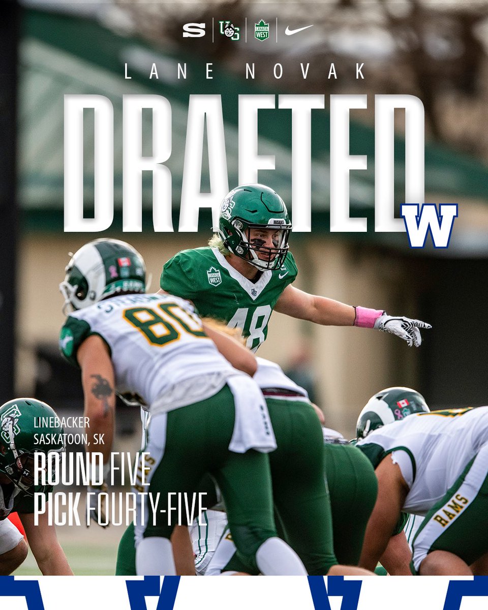 the newest member of the @wpgbluebomberscfl squad 👀

#HuskiePride | #PowerofthePack