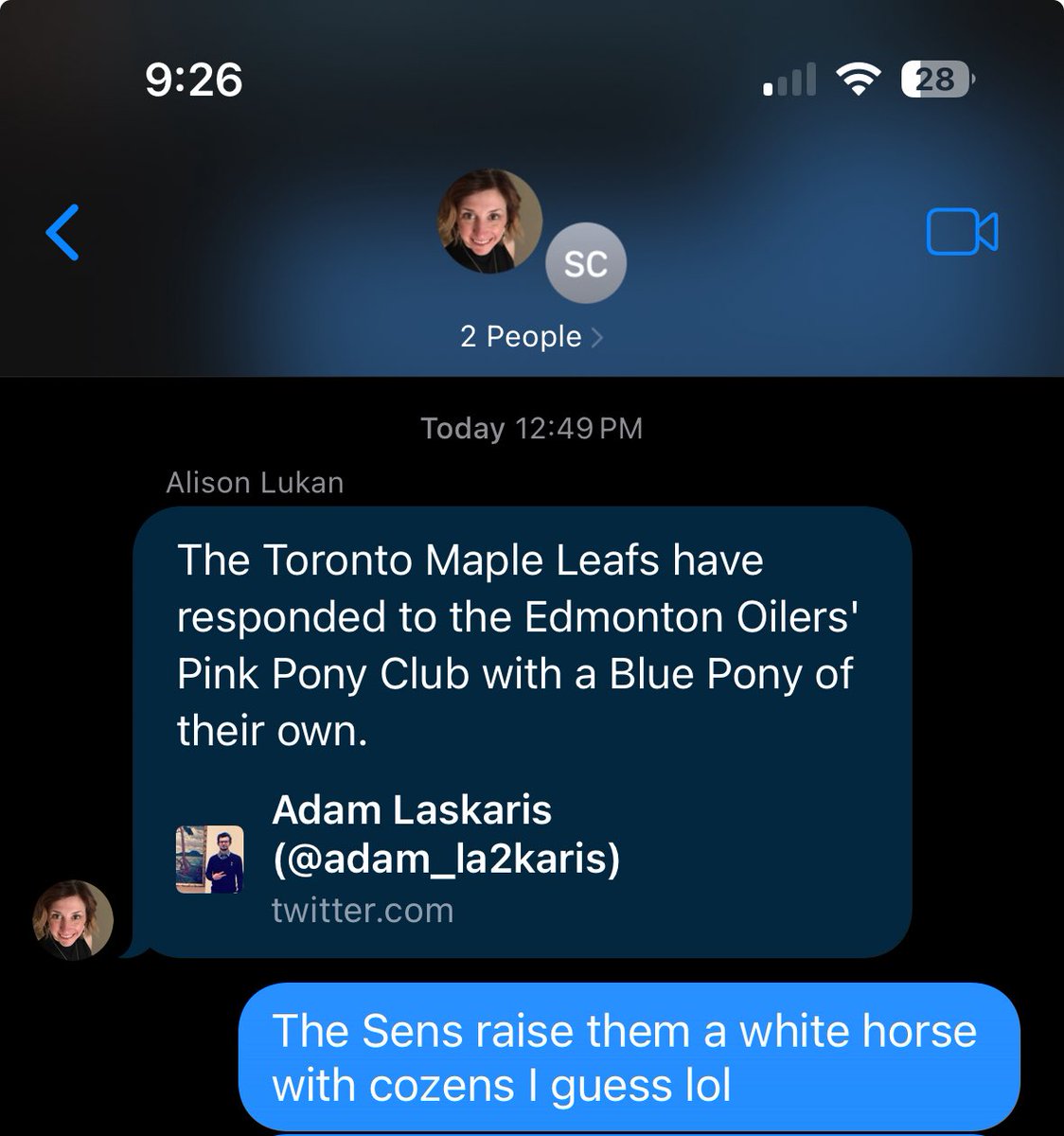 how TMM’s group chat affects the leafs 🔮