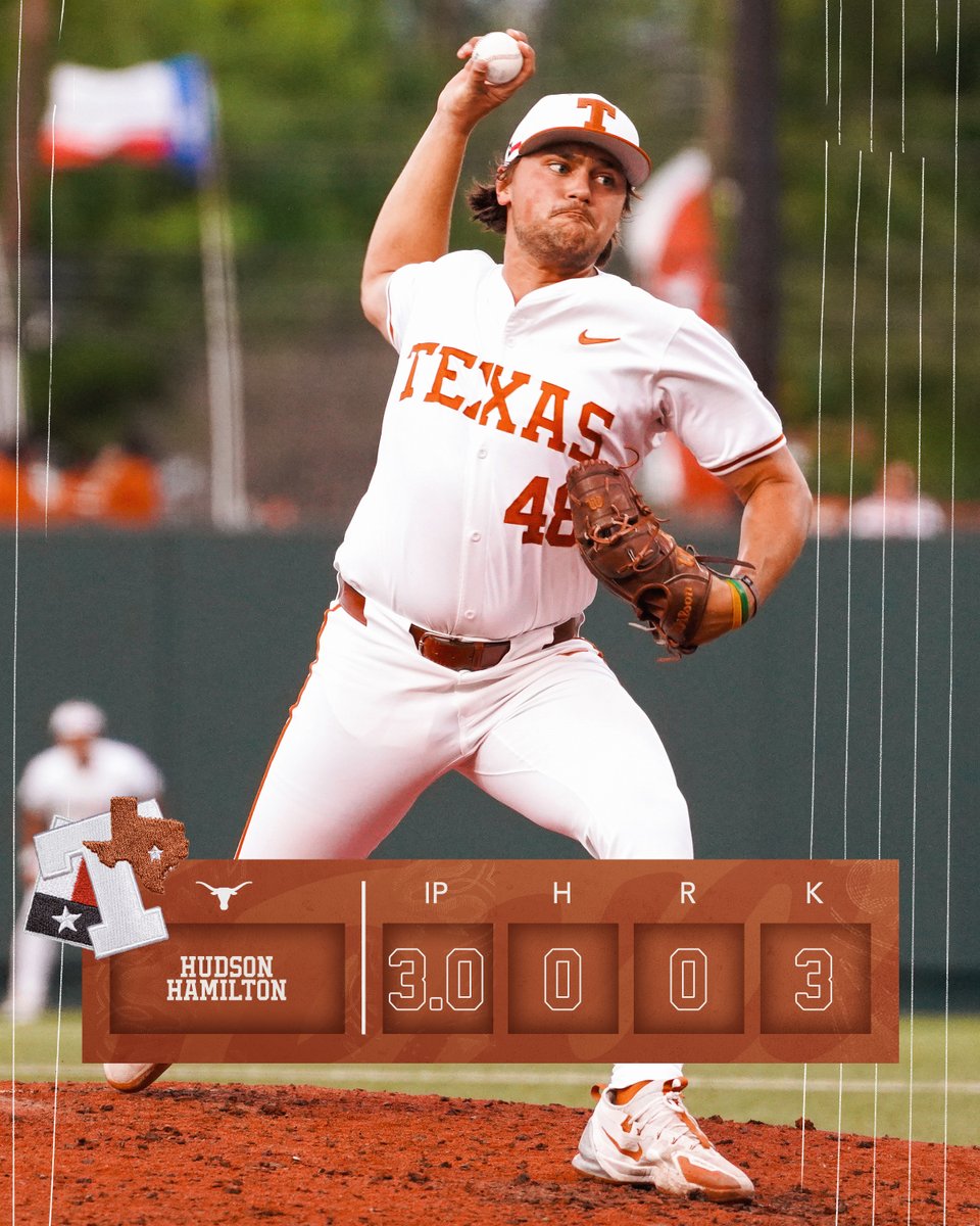 TexasBaseball's tweet photo. have yourself a night, @hudhamilton2023 🤘

#HookEm https://t.co/lelNlESbGI