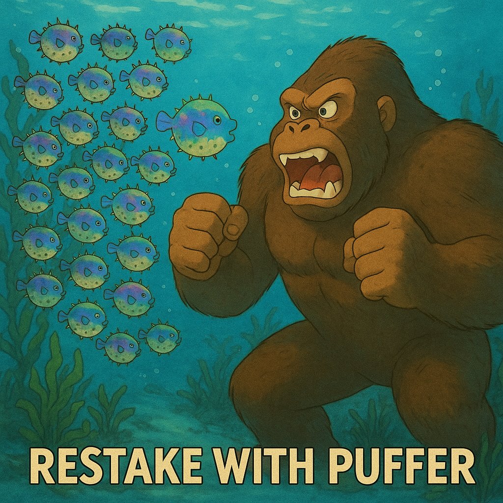 pertatic π₯ (@pertatic) on Twitter photo 100 men vs gorilla in my take
1) we win in the sea
2) pufferfish is poisonous
<a href="/puffer_finance/">Puffer Finance π‘</a> 100 men vs gorilla in my take
1) we win in the sea
2) pufferfish is poisonous
<a href="/puffer_finance/">Puffer Finance π‘</a>