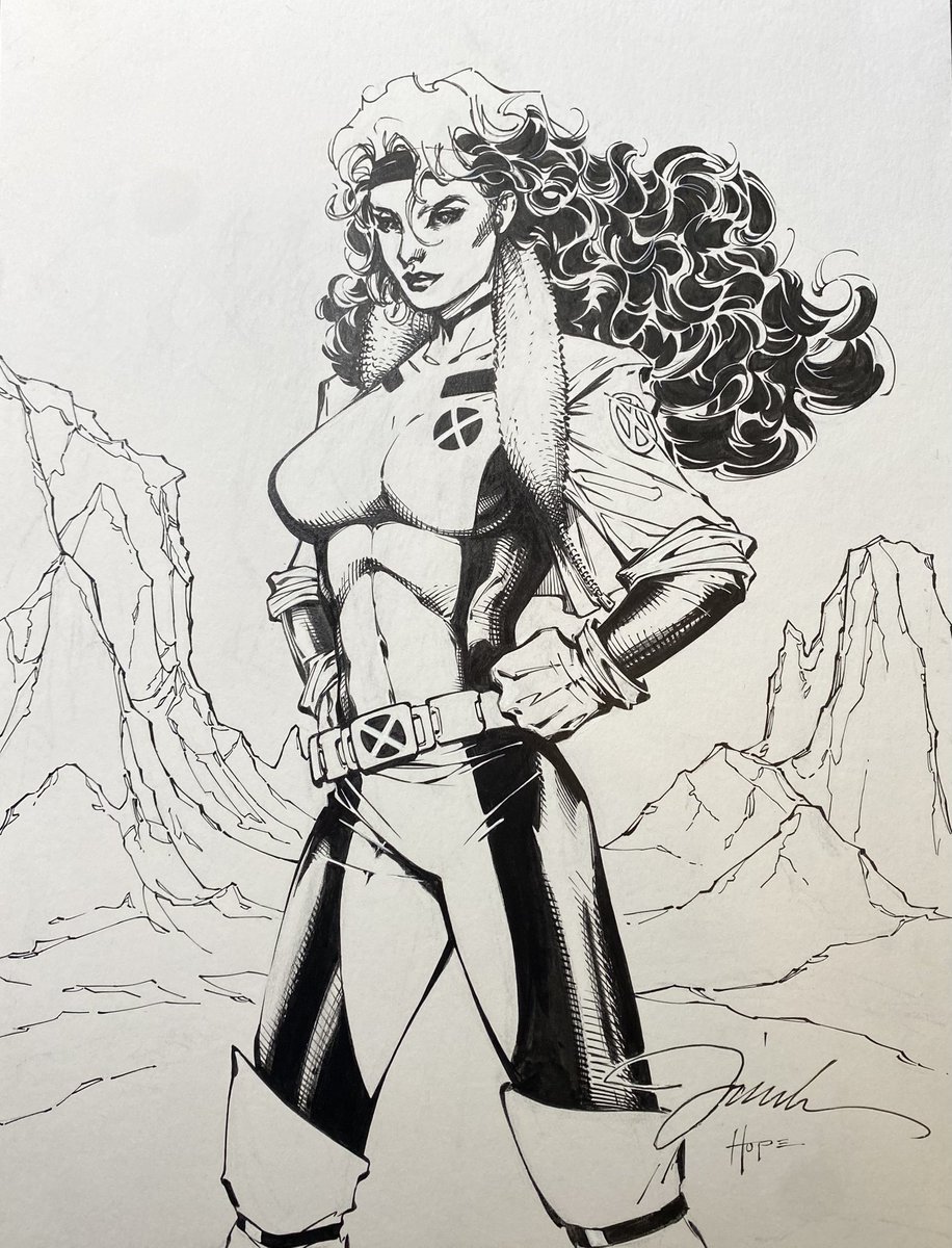 inkmonkeyhope's tweet photo. #transformation #tuesday 
Yes, it took a level of boldness and courage to finish #JimLee ….. and… #ROGUE #hellO 😩 #nosweat 🫣
.
#ithinkicanithinkican #wth #letsdoit #learningonthejob #inkmonkey #Hope #SandraHope #inker #makingcomics #traditionalart #Marvel #comics #XMen https://t.co/zVhvw19sEQ