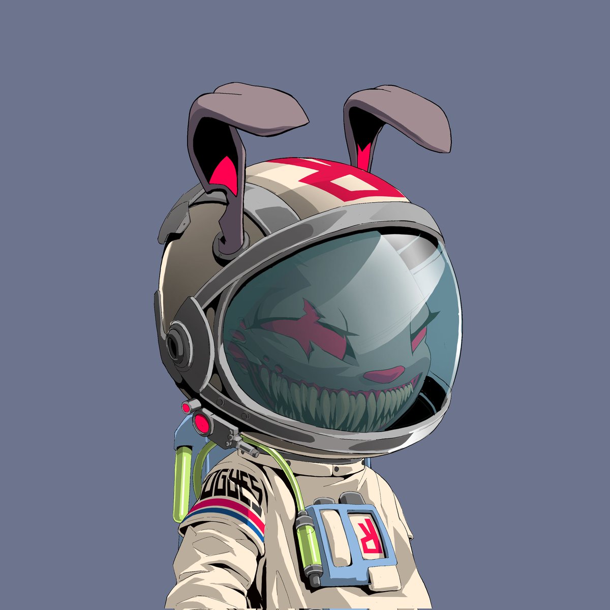 ValomCratch's tweet image. Today is a good day.
Full spacesuit kit:
Astronaut helmet
Spacesuit
Full zombie kit:
Zombie fur
Scarred eyes
Fangs
This is what @DegenFounder would call a small token of appreciation to me, a member of the council at @RoguesNFT.
LFGR 🐰🕳️