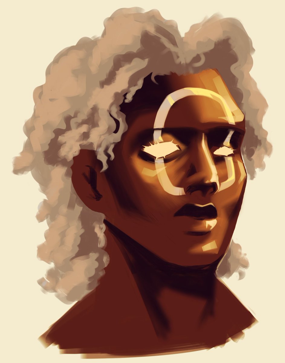 Ive been dying to do something like this since reading the Jim Starlin comics w afro Magus... 
He's so beautiful 🥺 i couodnt decide on a hair style so yall get two 💖