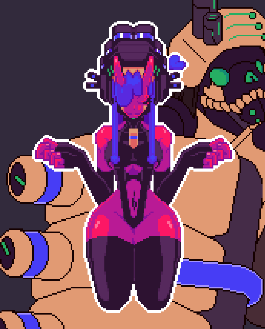 SupaSlippy's tweet image. I feel I do a lot better when I shade smaller sprites.
ok ok no more progress shots. This will be out in two years minimum don't worry.