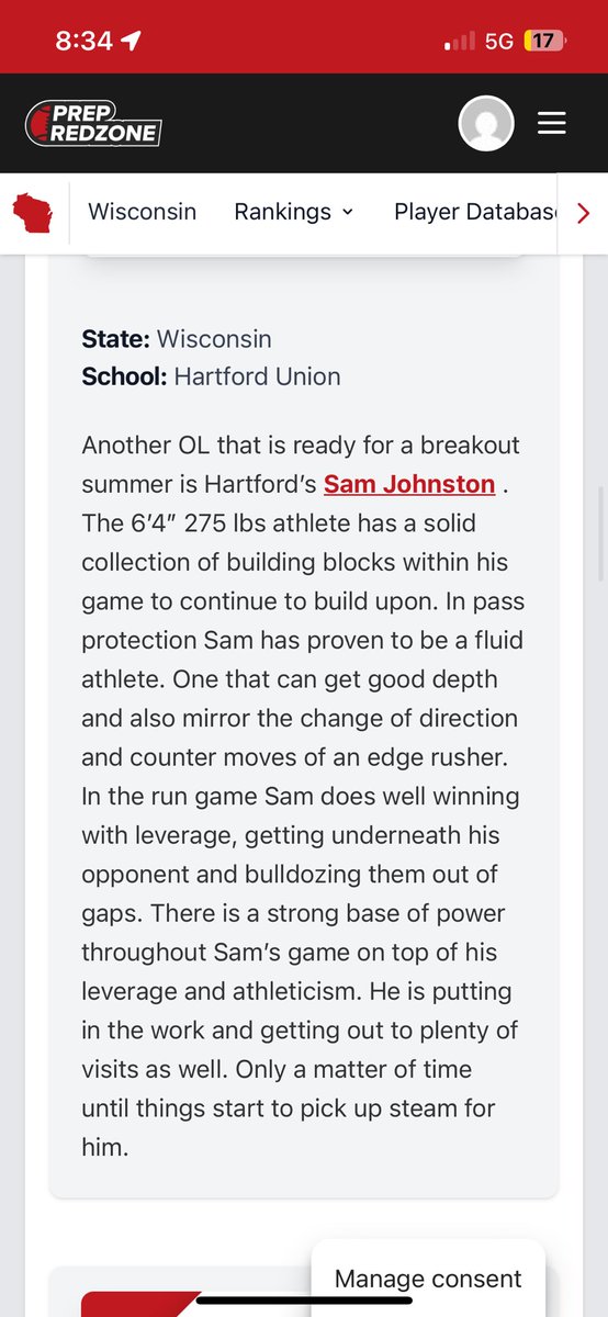 Thank you <a href="/MJ_NFLDraft/">Mark Johnson</a> for the write-up!! Nothing but blessed for being in the situation im in. <a href="/PrepRedzoneWI/">Prep Redzone Wisconsin</a> <a href="/NWahlScouting/">Nate Wahl</a> @HSFBscout <a href="/Mr_Nellis/">Joel Nellis</a> <a href="/CoachSaboFIST/">Kevin Sabo</a> <a href="/CoachLMeadows/">Luke Meadows</a> <a href="/CoachTripodi/">Coach Tripodi</a> <a href="/TrevorOlson62/">Trevor Olson</a> <a href="/CoachDavis_UMD/">Austan Davis</a> <a href="/CoachMarkarian/">Patrick Markarian</a> <a href="/coachricknelson/">Rick Nelson</a> @CoachJax42