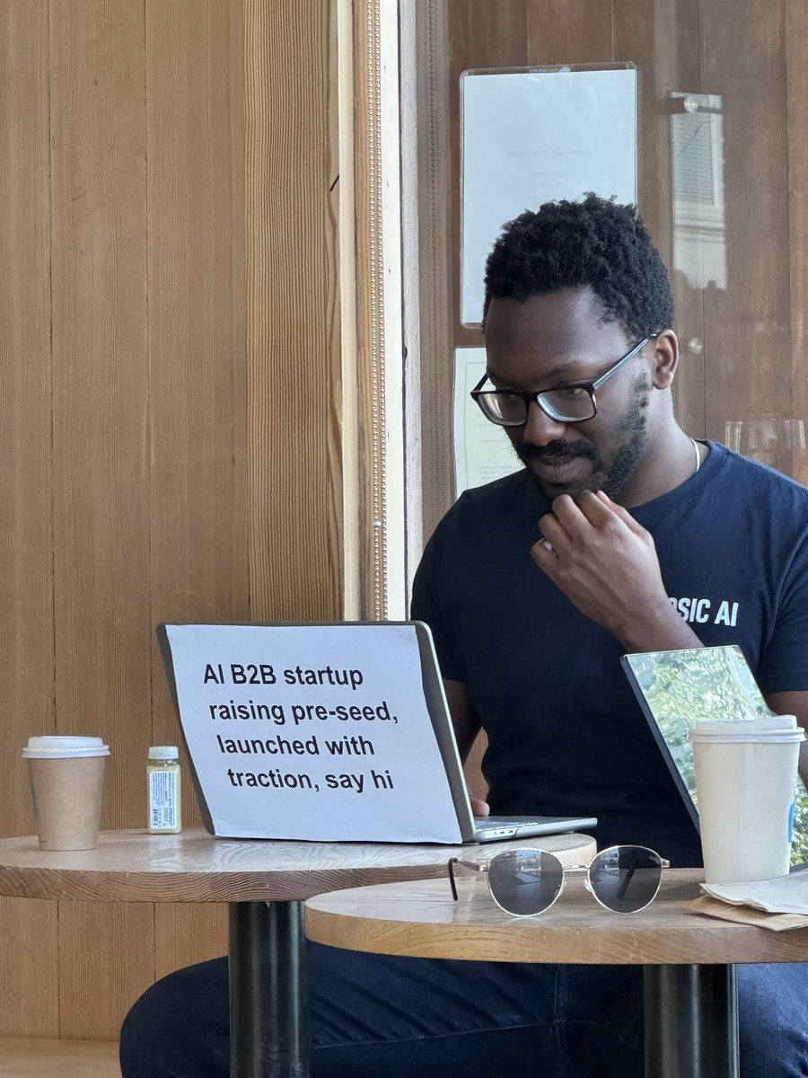 6 VCs approached him in 15min. Love the SF Blue Bottle hustle 

company is Icosic - AI site reliability engineer