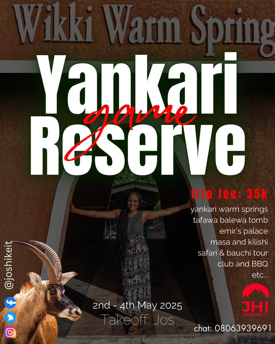 joshikeit's tweet image. Yankari Game Reserve trip this weekend, anyone? Join us!
